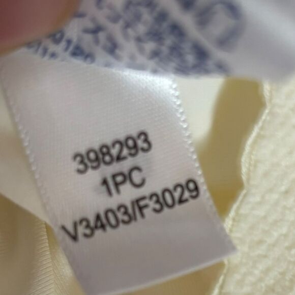 LANDS' END Ivory Ruched One Piece Swimsuit Mini Dress Bathing Suit Size 6 NEW - Picture 8 of 8